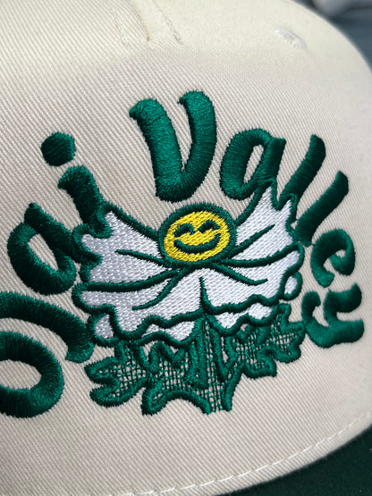 Matilija poppy snapback hat