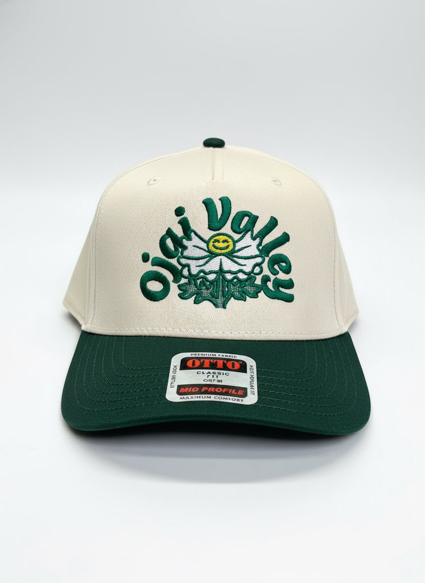 Matilija poppy snapback hat