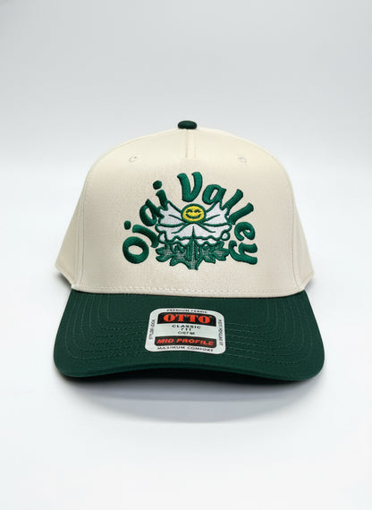 Matilija poppy snapback hat