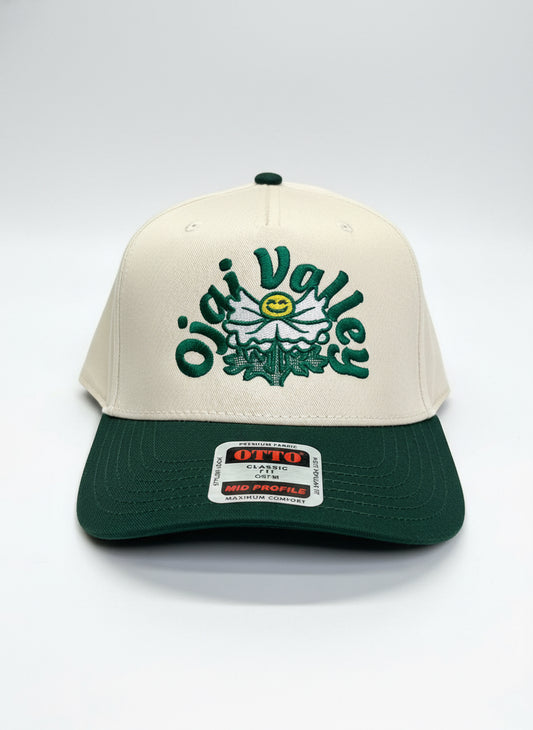 Matilija poppy snapback hat