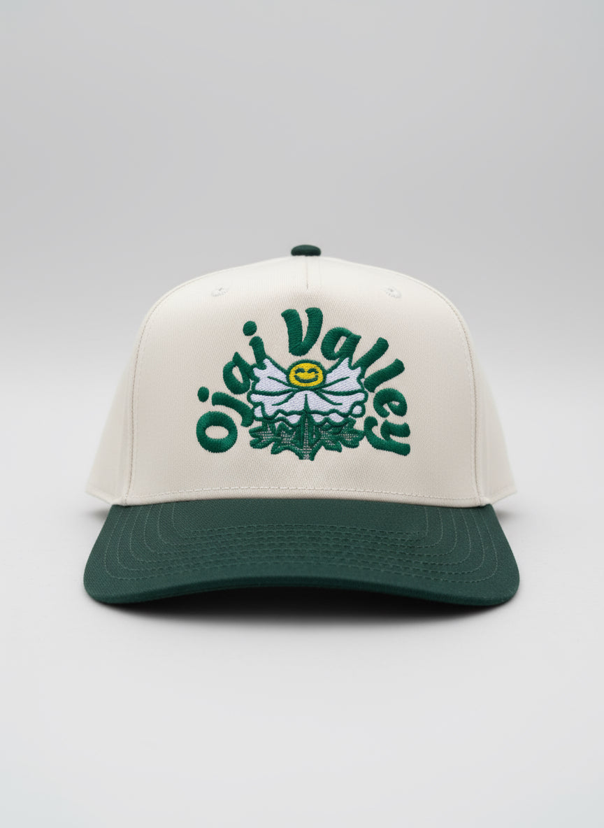 Matilija poppy snapback hat