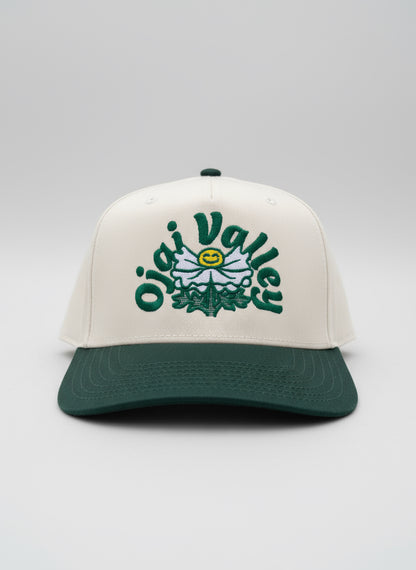 Matilija poppy snapback hat