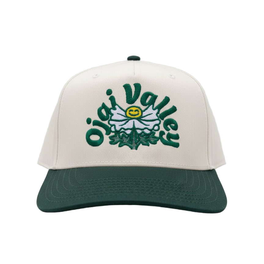 Matilija poppy snapback hat