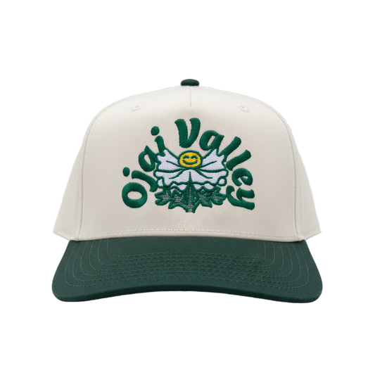 Matilija poppy snapback hat